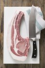 Fresh organic pork chop — Stock Photo