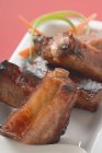 Crispy fried pork ribs — Stock Photo