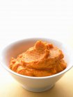 Thanksgiving Mashed Sweet Potatoes on white plate — Stock Photo