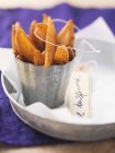 Spicy potato wedges — Stock Photo