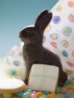 Lapin de Pâques chocolat — Photo de stock