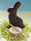 Nido de Pascua Bunnyin - foto de stock