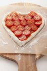 Tomatenkuchen auf einem Stück — Stockfoto