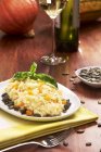 Pumpkin risotto with seeds — Stock Photo
