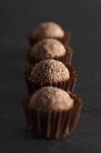 Noisette truffle pralines — Stock Photo