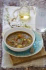 Lentil soup with vegetables — Stock Photo