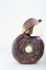 Fresh purple Turnips with slices — Stock Photo