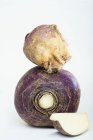 Fresh Turnips with slice — Stock Photo