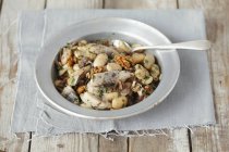 Herring salad with beans — Stock Photo