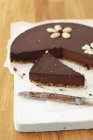 Chocolate mousse cake — Stock Photo