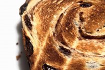 Toasted Slice of Cinnamon Raisin Bread — Stock Photo