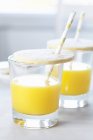 Glasses of orange juice — Stock Photo