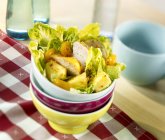 Chicken salad with pineapple — Stock Photo