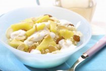 Sweet couscous with pineapple — Stock Photo