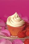 Cupcake con glassa alla vaniglia — Foto stock