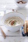 Cheese dip with nuts — Stock Photo