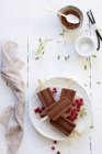 Sucettes glacées au chocolat — Photo de stock