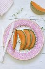 Tranches de melon frais — Photo de stock