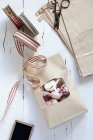 Raspberries coated in meringue — Stock Photo