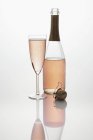 Рожеве шампанське — стокове фото