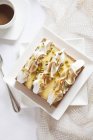 Lemon meringue slice — Stock Photo