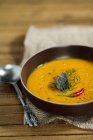 Тайский морковный суп — стоковое фото