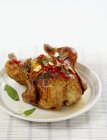 Pollo alla griglia con salvia — Foto stock