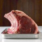 Rack of raw beef — Stock Photo