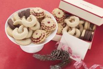 Ассорти рождественское печенье — стоковое фото