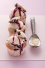 Muffin gelato con mirtilli — Foto stock