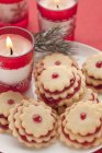 Terrazzo torta biscotti per Natale — Foto stock