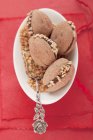 Walnut cookies for Christmas — Stock Photo