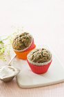 Due muffin di semi di papavero — Foto stock