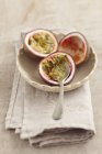 Halved Passion fruits — Stock Photo