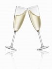 Bicchieri di champagne Clinking — Foto stock