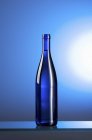 Closeup view of blue water bottle — Stock Photo