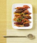 Zanahorias orgánicas cocidas - foto de stock
