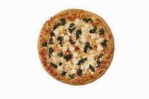 Pizza aux épinards et fromage feta — Photo de stock