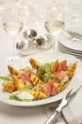 Grilled melon with prosciutto — Stock Photo