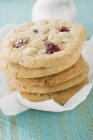 Cranberry cookies for Christmas — Stock Photo