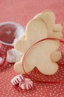 Biscuits de Noël et menthe poivrée — Photo de stock