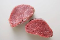 Raw beef medallions — Stock Photo