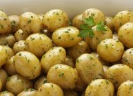 Roasted potatoes with parsley — Stock Photo