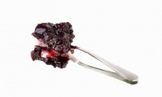Spoonful of fruit jam — Stock Photo