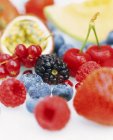 Fresh fruits and berries — Stock Photo