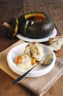 Zucca con taleggio e gorgonzola — Foto stock