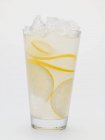 Glass of lemonade with crushed ice — Stock Photo