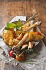 Roasted Chicken legs in pepper marinade — Stock Photo