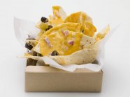 Tortilla chips with cheese — Stock Photo