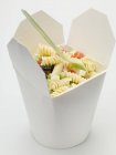 Fusilli pasta with vegetables — Stock Photo